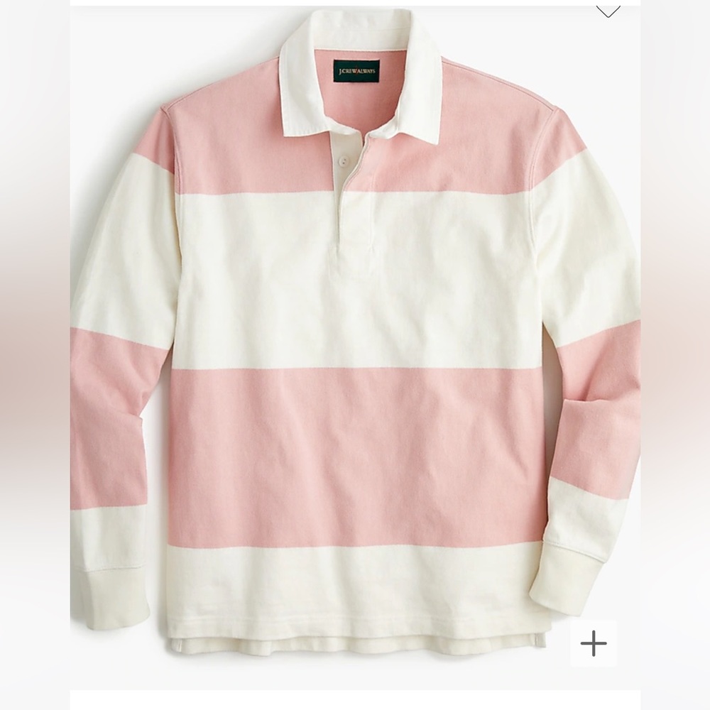 J Crew 1984 rugby shirt in broad stripe